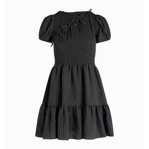 Hill House Home The Gia Mini Nap Dress - Black Tonal Seersucker Size XSBlack Ton